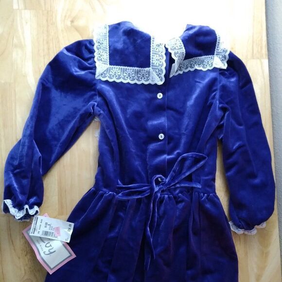 NWT Deadstock Vintage Evy Velveteen Victorian Dress - Picture 2 of 6